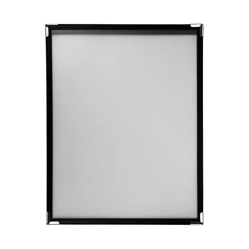 Risch Deluxe Sewn Single Menu Cover – Crystal Clear, 8.5" X 11" (Tes-Ds-04) 1