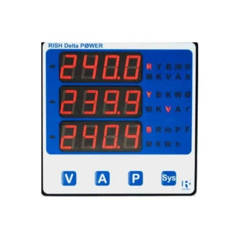 Rishabh Dl20 Delta Power Multifunction Meter – Compact Energy Analytics 1