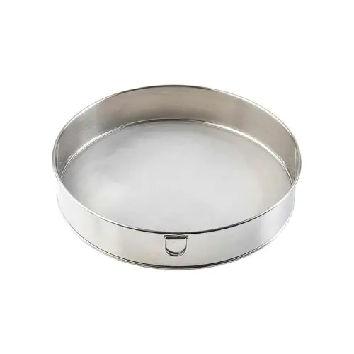Round Stainless Steel Sieve – 10-Inch Diameter × 3-Inch Depth 1