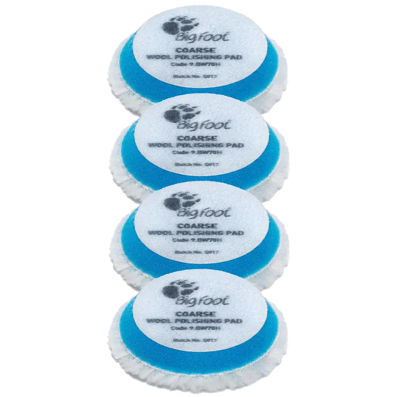 Rupes 9-Inch Coarse Wool Polishing Pads – 4-Pack (Model Bw70H) 1