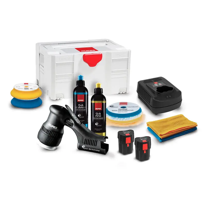 Rupes Bigfoot Hlr75 Mini Ibrid Polisher Complete Kit 1