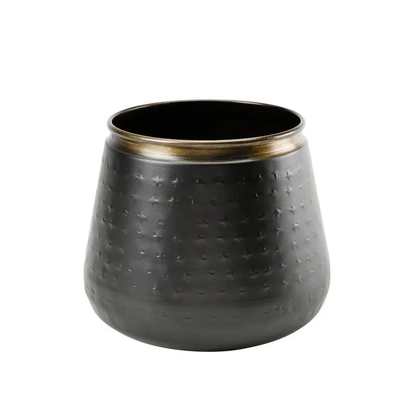 Sahara Sunset Medium Metal Planter Pot For Potted Plants 1