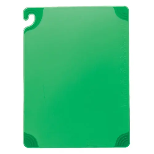 San Jamar Cbg121812Gn Green Saf-T-Grip Cutting Board – 12" × 18" × 0.5" 1