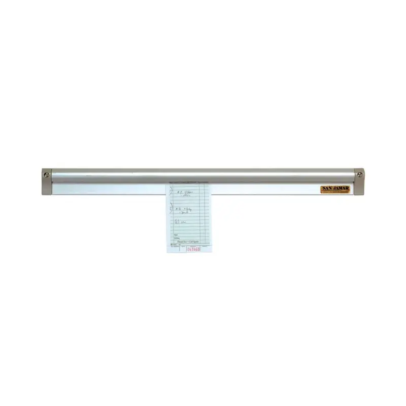 San Jamar Ck6536A Slide-In Restaurant Check Rack & Ticket Holder – 36" Length 1