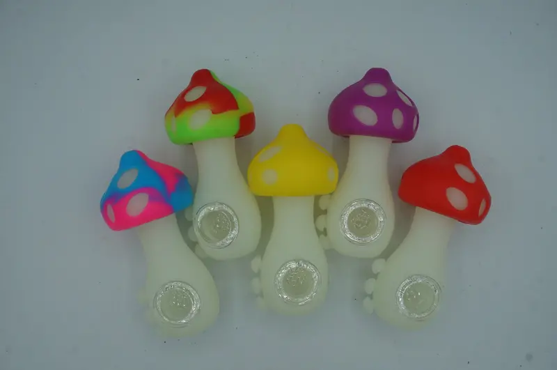 Silicone Mushroom-Shaped Pipe – Flexible, Heat-Resistant Smoking Tool 1
