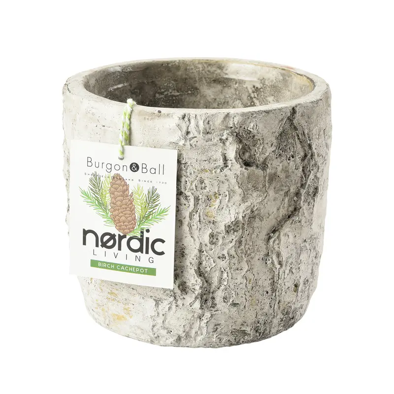 Silver Birch Textured Ceramic Planter Pot 1