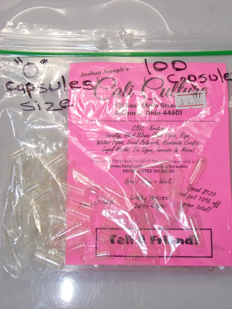 Size '0' Empty Capsules – 100-Pack For Diy Supplements | Ohiohippiessmokeshop.Com 1