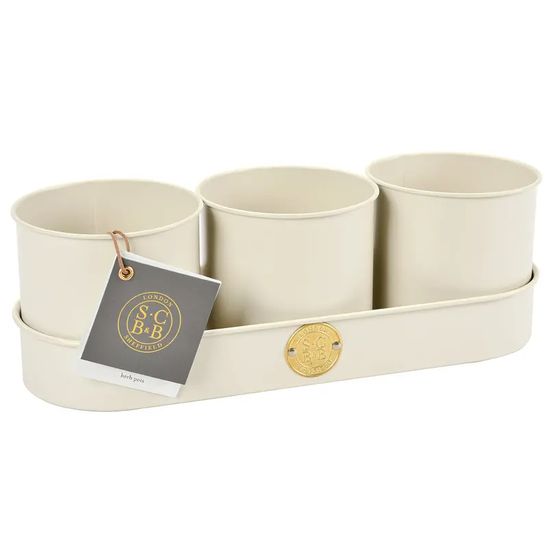 Sophie Conran Buttermilk Ceramic Herb Pots 1