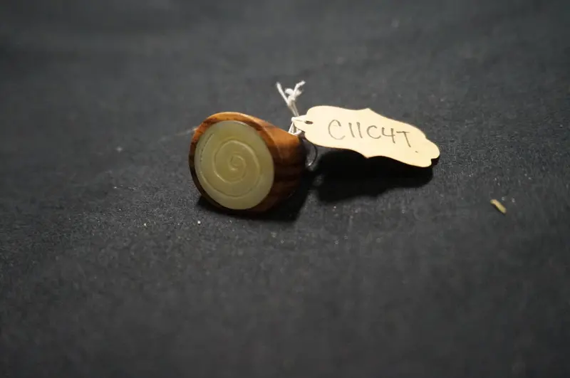 Spiral-Design Wooden Ring – Size 6½ 1