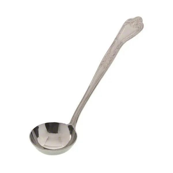 Stainless Steel Crown-Style Serving Ladle – 2-Ounce Capacity 1