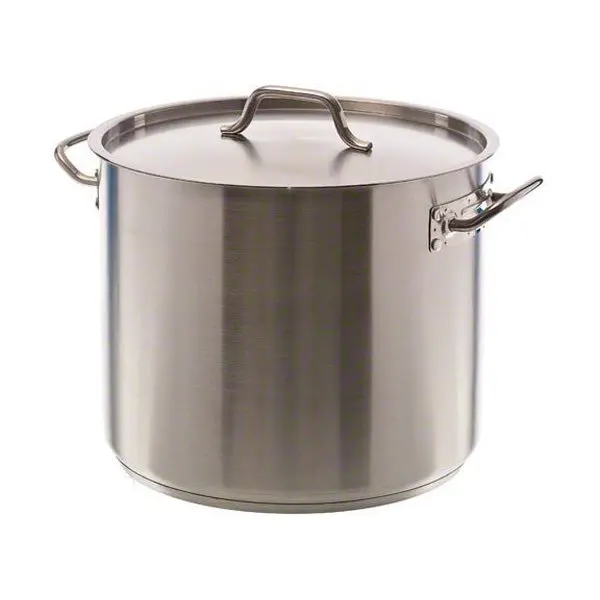 Stainless Steel Induction-Compatible Stock Pot With Lid – 32-Quart Capacity 1
