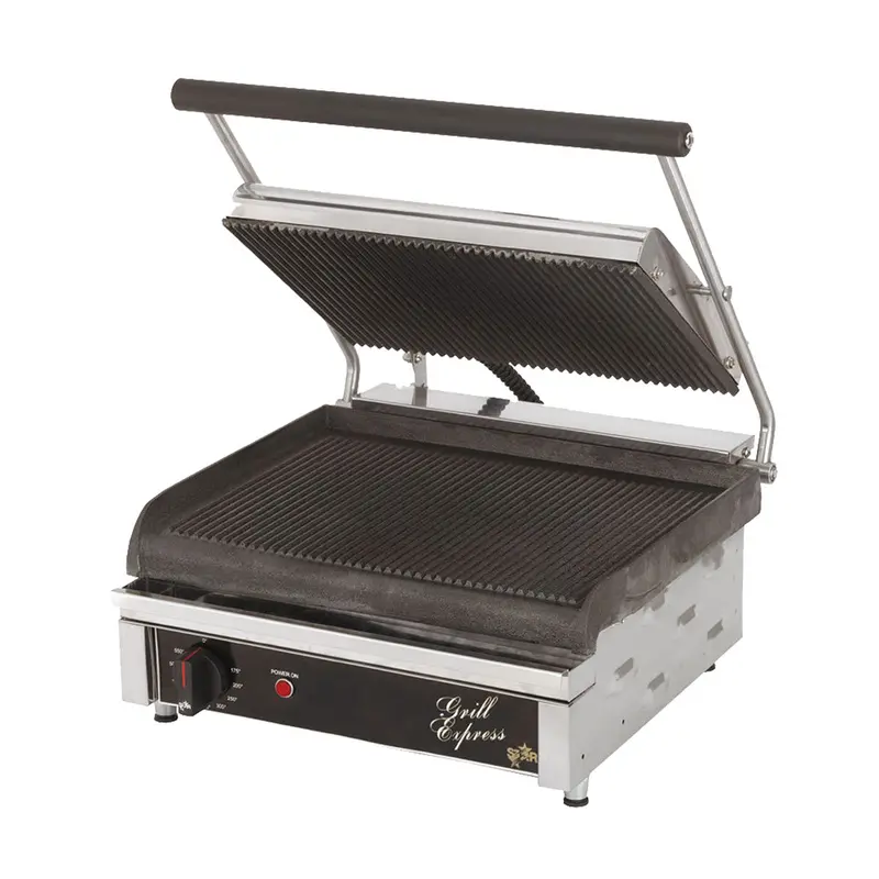 Star Gx14Ig Grooved Sandwich Grill – 14", 120V 1