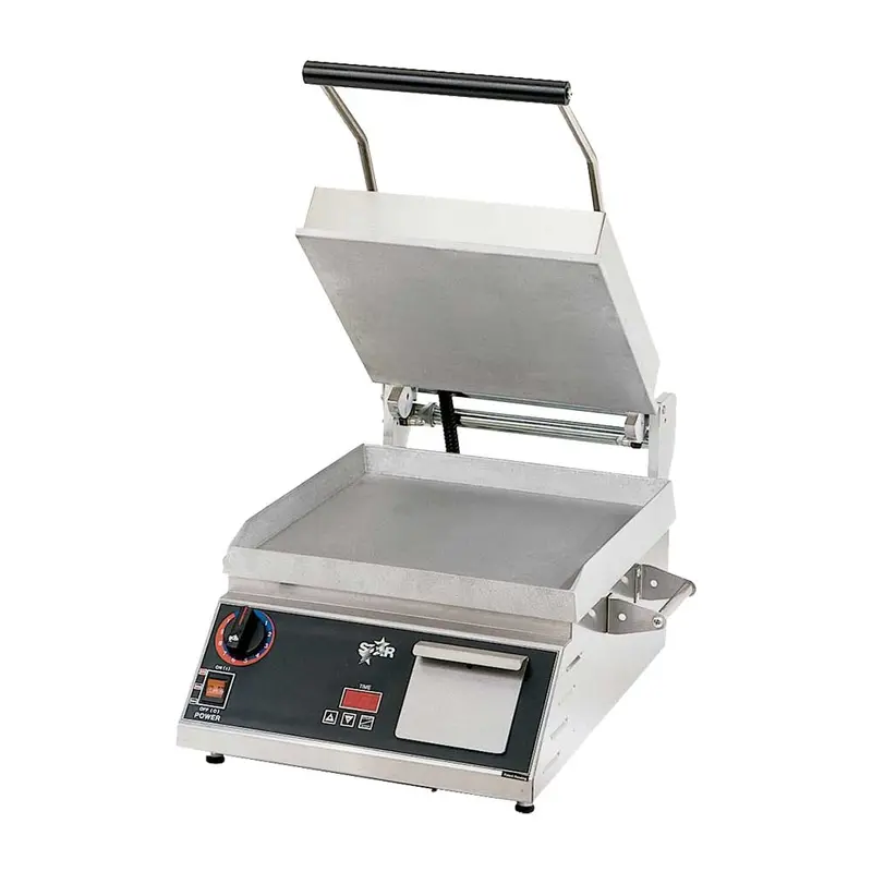 Star Pro-Max Smooth Panini Grill – 14" Commercial Flat Top, 120V 1
