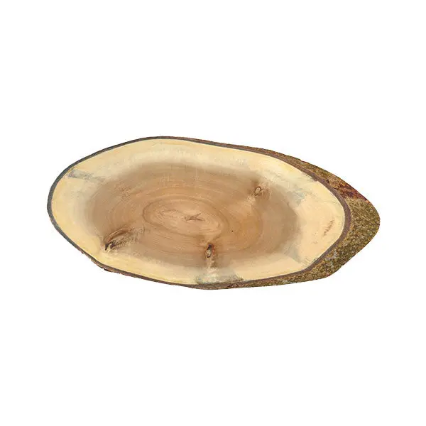 Tablecraft Acav1608 Acacia Wood Oval Display Board – 16" X 8" 1