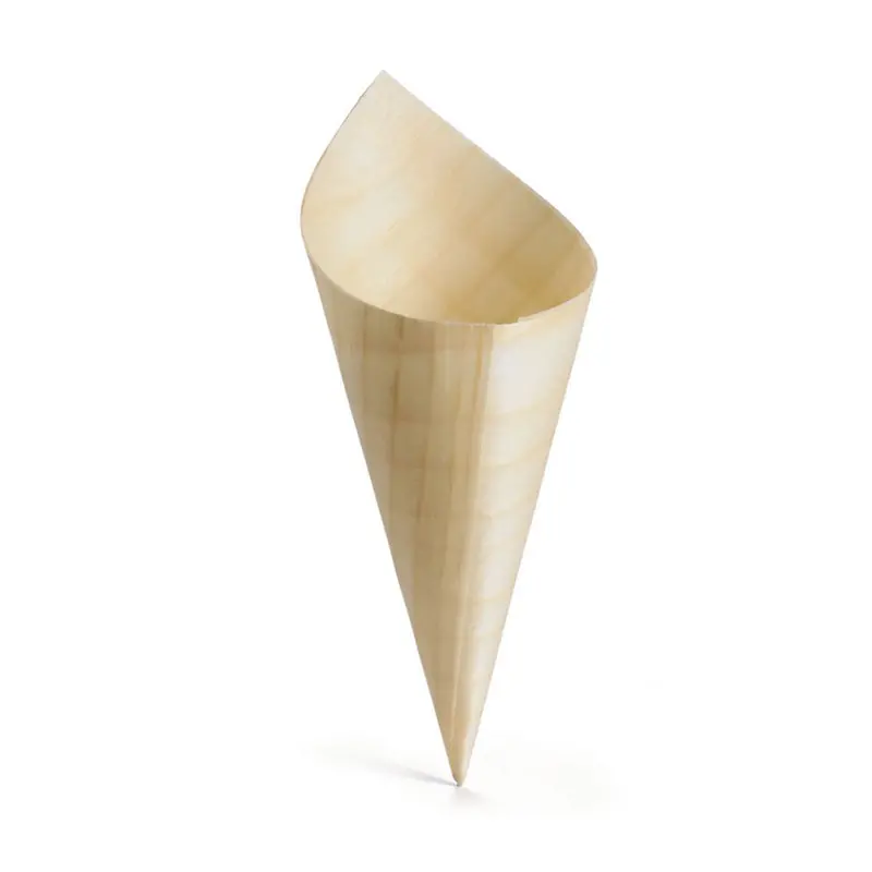 Tablecraft Bamdcn5 1.75" × 5" Disposable Mini Serving Cone (50-Pack) 1