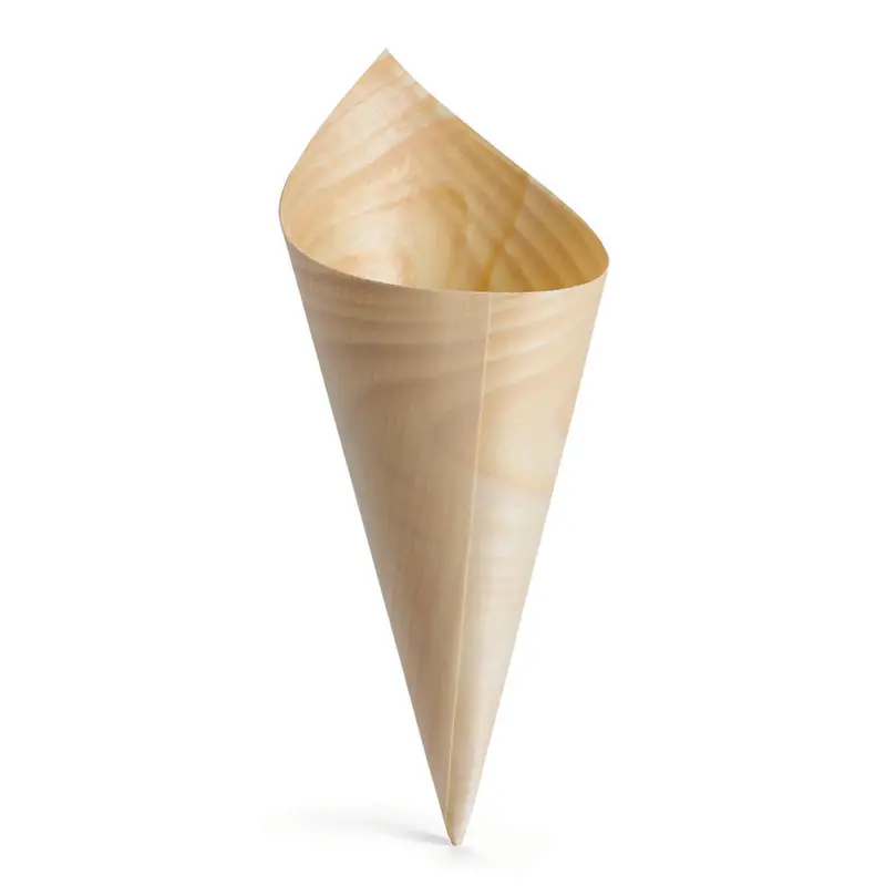 Tablecraft Bamdcn6 2" × 6" Disposable Mini Serving Cone (50-Pack) 1