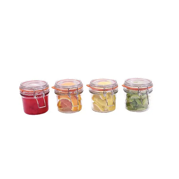 Tablecraft Cjs12 Resealable Condiment Jar Set – 4-Piece, Leak-Resistant Design 1