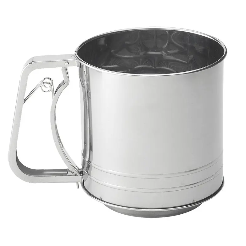Tablecraft H2997Bh 5-Cup Flour Sifter – Heavy-Duty Stainless Construction 1