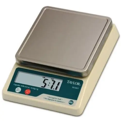 Taylor Te10Ft Digital Portion Scale – 11 Lb / 5 Kg Capacity With 0.1 Oz / 1 G Precision 1