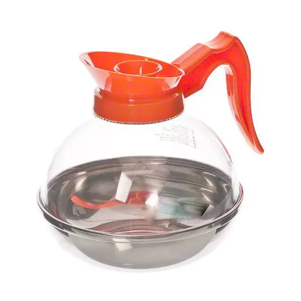 Tempered Plastic Decaf Coffee Decanter – 64 Oz Capacity 1