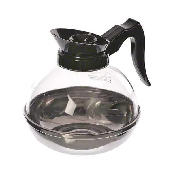 Tempered Plastic Regular Brew Coffee Decanter – 64 Oz Capacity 1