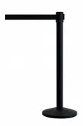 Tensator 36-Inch Black Belt Stanchion With 6.5-Inch Retractable Belt 1