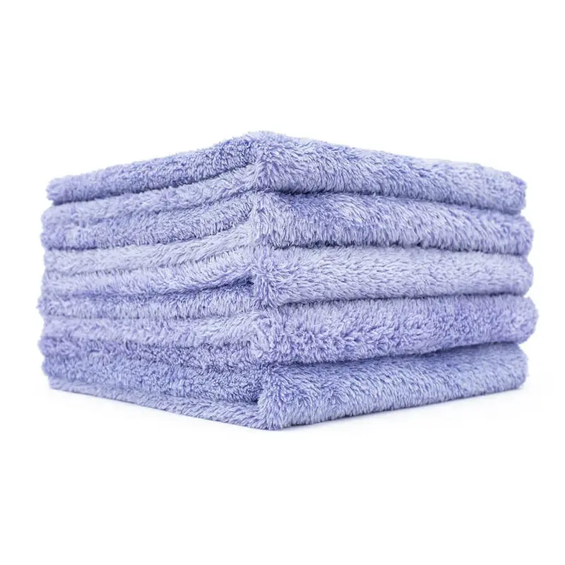 The Rag Company Eagle Edgeless Microfiber Towels – 350 Gsm Lavender Set (5-Pack, 16×16 In) 1