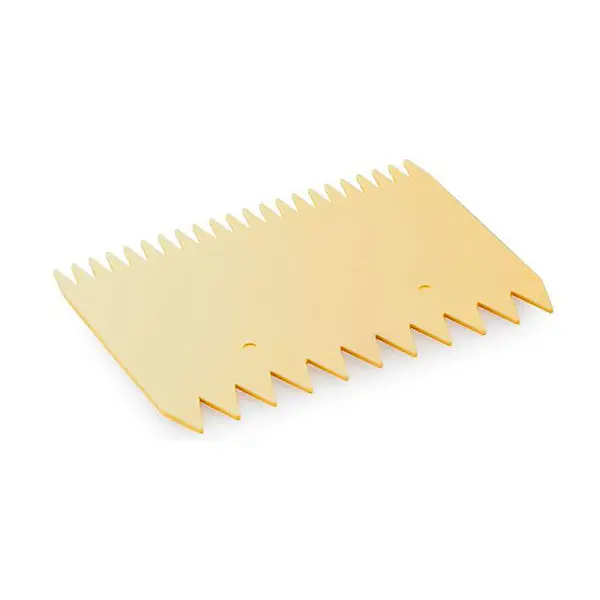Thermohauser Double-Sided Comb & Scraper – Pointed Teeth, 4.3125" × 3" (3000237243) 1