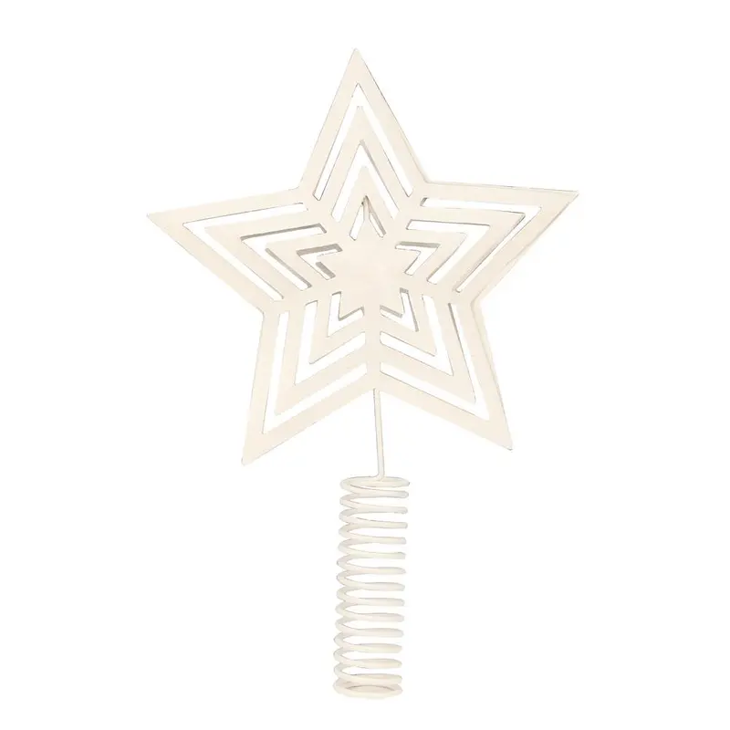 Topstar Deluxe Christmas Tree Topper – Metallic Star With Led Accent Light 1