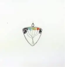 Tree Of Life Chakra Healing Pendant – Sterling Silver 1