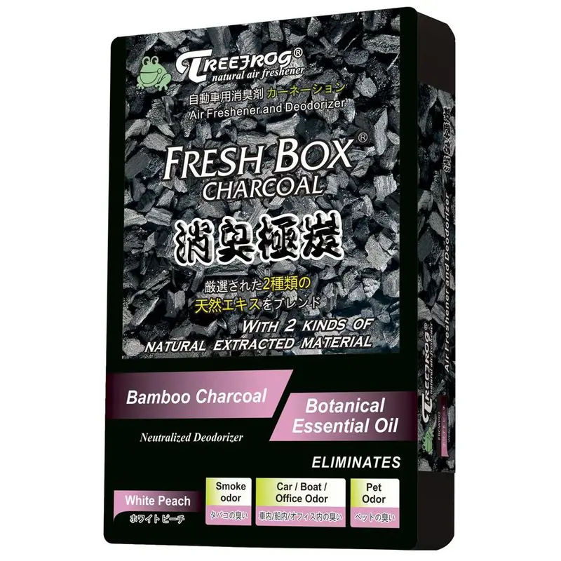Treefrog Charcoal-Infused Air Freshener – White Peach Scent 1