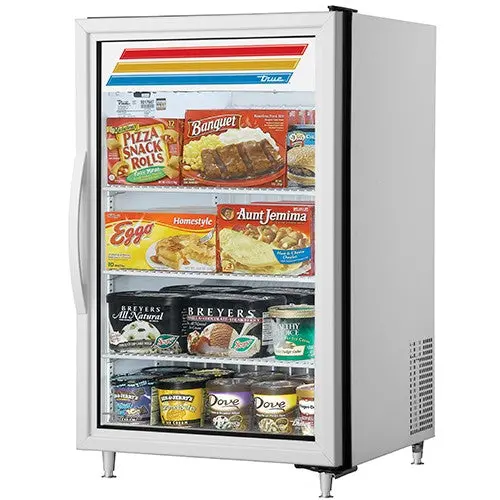 True Gdm-07F-Hctsl01 Glass-Door Countertop Freezer – 24" Wide, White Finish 1