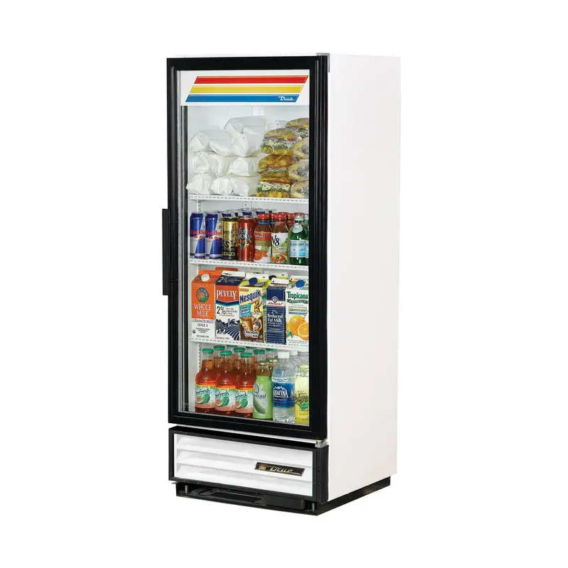 True Gdm-12-Ld Glass-Door Refrigerated Merchandiser — Single-Section, White 1