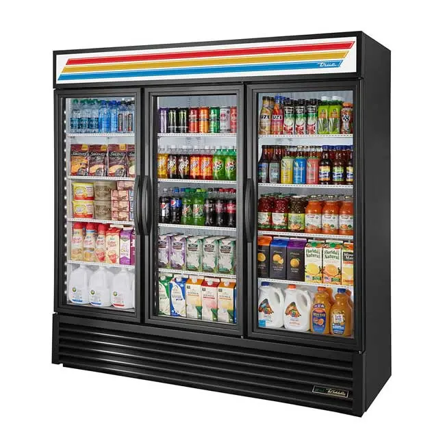 True Gdm-72-Ld Triple-Section Glass-Door Refrigerated Merchandiser (Black) 1