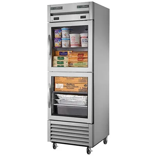 True T-23Dt-G Half-Size Dual-Temp Reach-In – 27" Wide, Glass Door 1