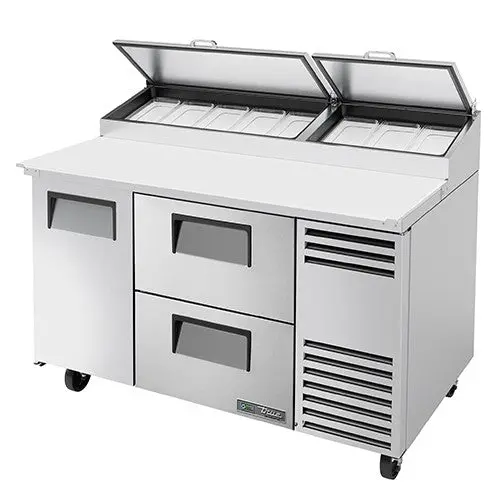 True Tpp-At-60D-2-Hc Angled-Top Pizza And Deli Prep Table — 60.25-Inch Wide 1