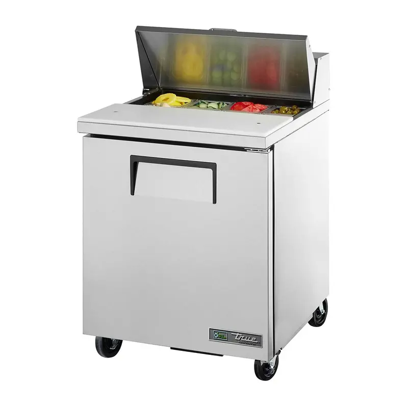 True Tssu-27-08 Stainless Steel 27-Inch Single-Door Refrigerated Prep Table For Sandwiches And Salads 1