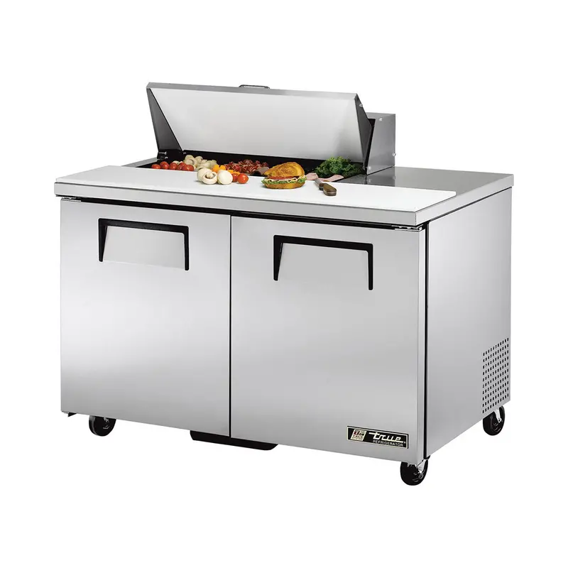 True Tssu-48-08 48-Inch Solid-Door Refrigerated Prep Table For Sandwiches & Salads 1