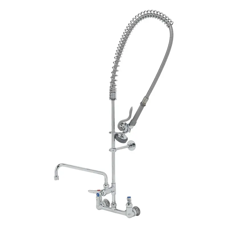 T&S B-0133-Adf10-B Wall-Mount Pre-Rinse Faucet With 10" Add-On Spout 1