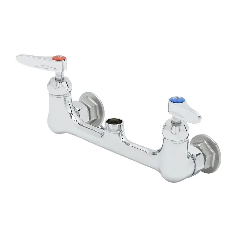 T&S Brass B-0230-Cr-Ln Wall-Mount Faucet Base (8-Inch Height) 1