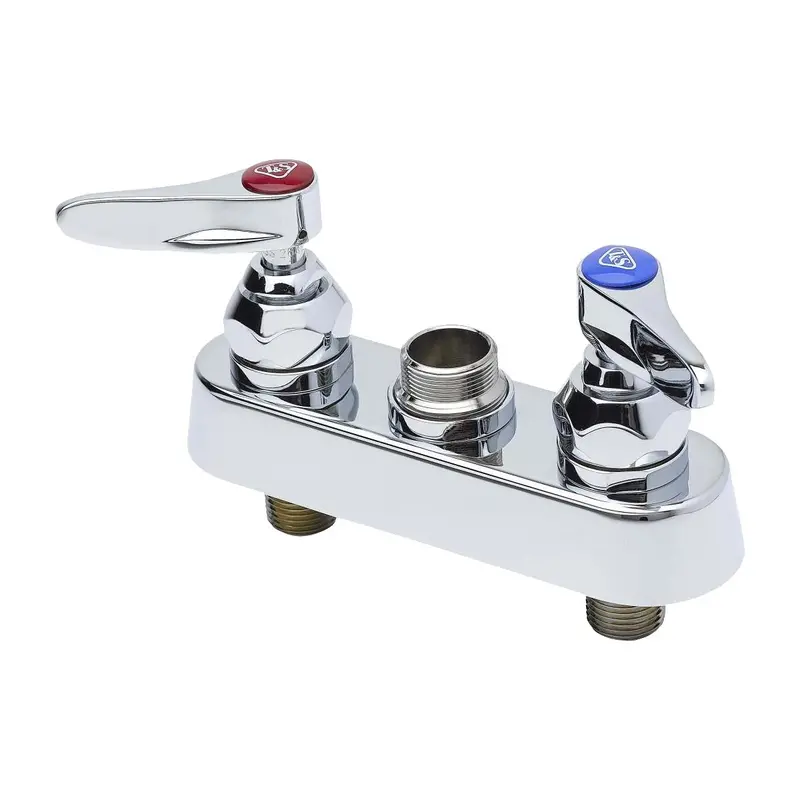 T&S Brass B-1110-Ln Deck-Mount Workboard Faucet Base Only (4-Inch Height) 1