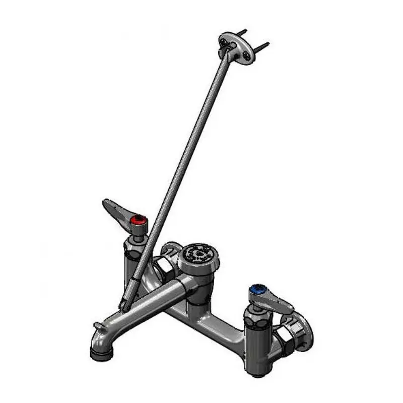 T&S Brass Wall-Mount Service Sink Faucet – B-0665-Bstr-Cr Model 1