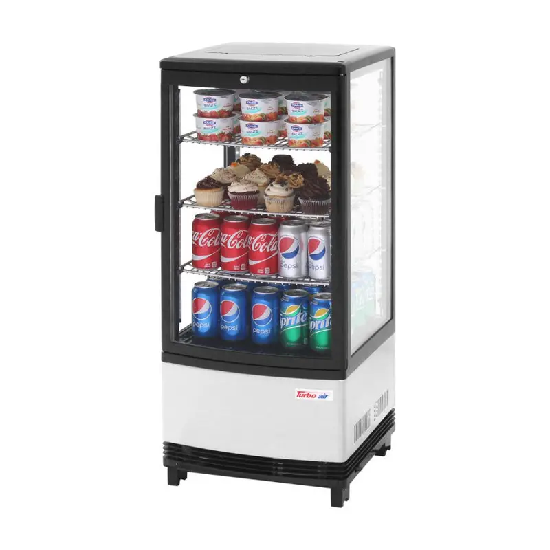 Turbo Air Crt-77-1R-N Diamond-Style Refrigerated Display Case – 3 Cu. Ft. 1