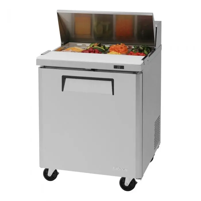 Turbo Air Mst-28-N Refrigerated Prep Table – 27-Inch Single-Door Salad & Sandwich Station (M3 Series) 1