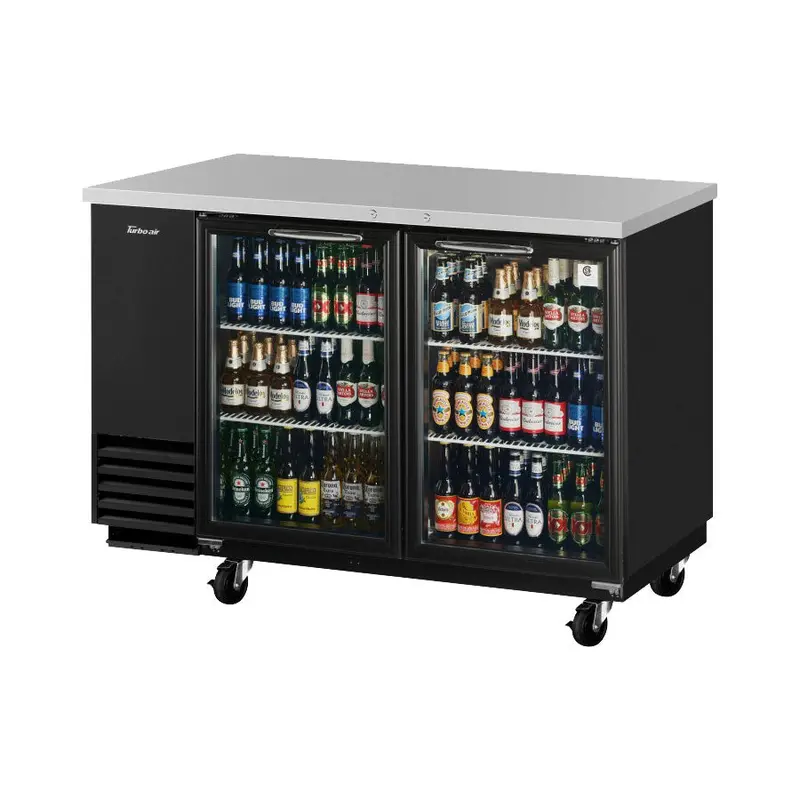 Turbo Air Tbb-2Sg-N Back Bar Glass Cooler – 19 Cu. Ft., Dual-Door Super Deluxe Model 1