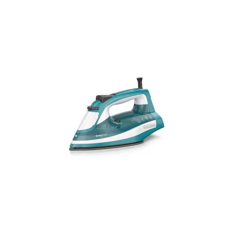 Turquoise Stainless Steel Garment Steamer With Nonstick Soleplate 1