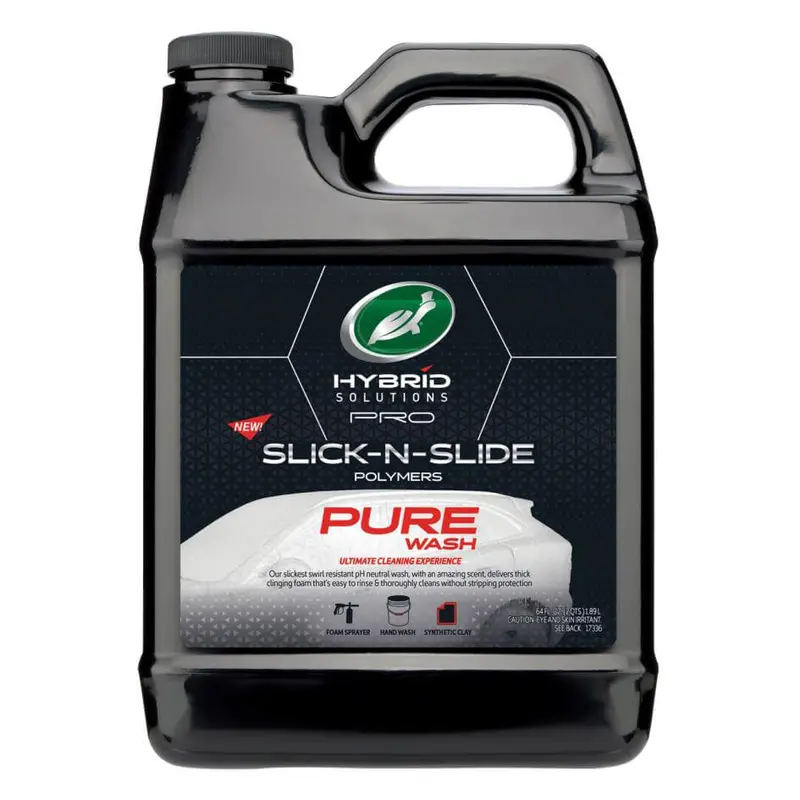 Turtle Hybrid Solutions Slick N Slide Pure Wash – 64Oz High-Lubricity Car Shampoo 1