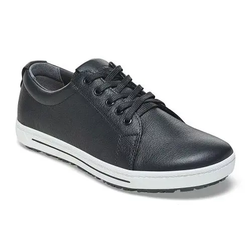 Unisex Birkenstock Qo500 Black Leather Sneaker – Women’S 12–12.5 / Men’S 10–10.5 1