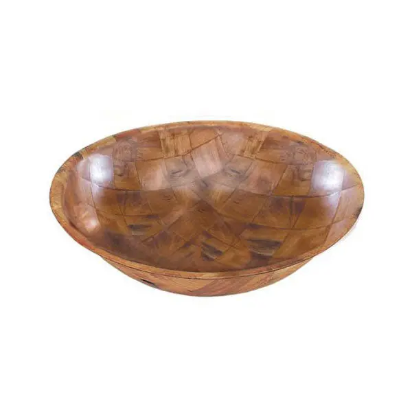 Update International Wsb-16 Natural Woven Wood Salad Bowl – 16-Inch Diameter 1