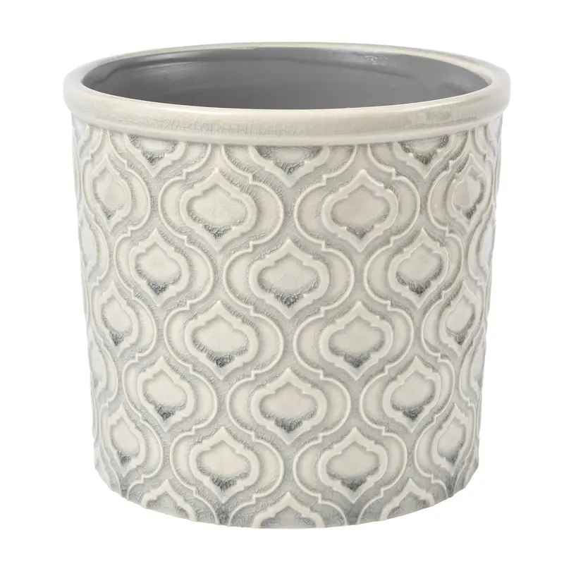 Venetian Grey Large Glazed Planter 1